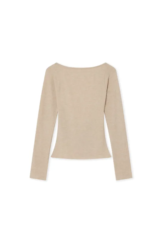 Rita Long Sleeves Top Cream made by Mais X Frida