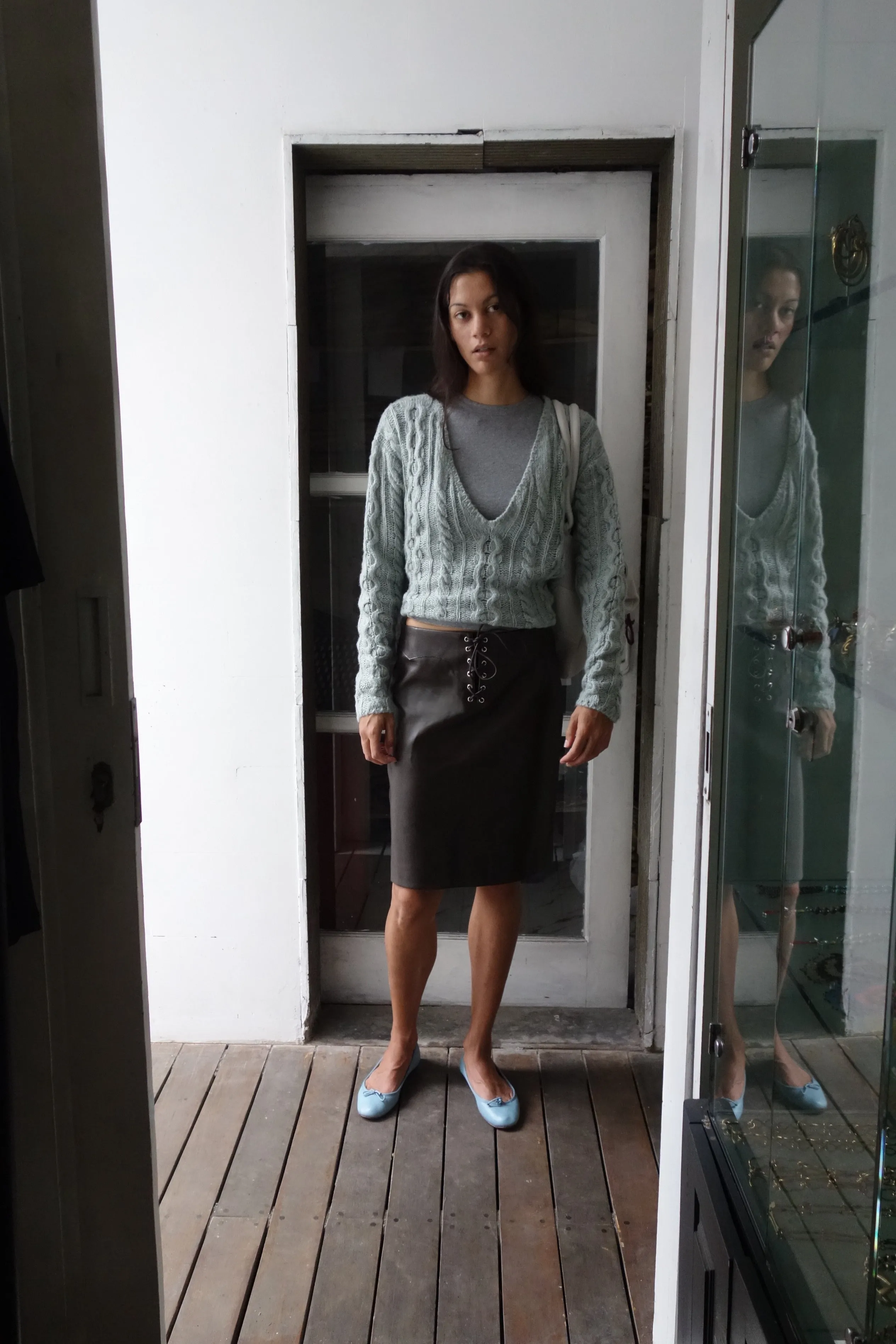 Cable Knit Sweater Gray sold by Mais X Frida product image thumbnail 3