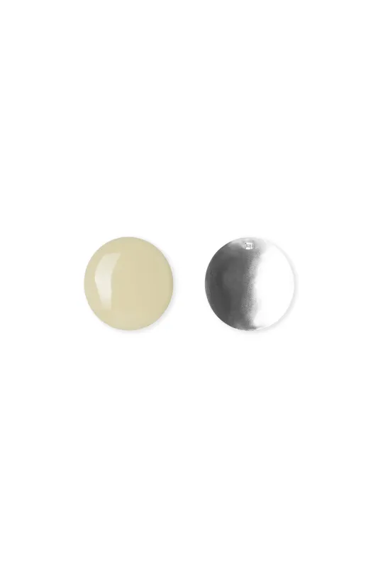 Oval Earrings Ivory made by Mais X Frida
