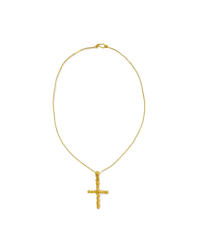 Cruz Necklace Gold made by Mais X Frida