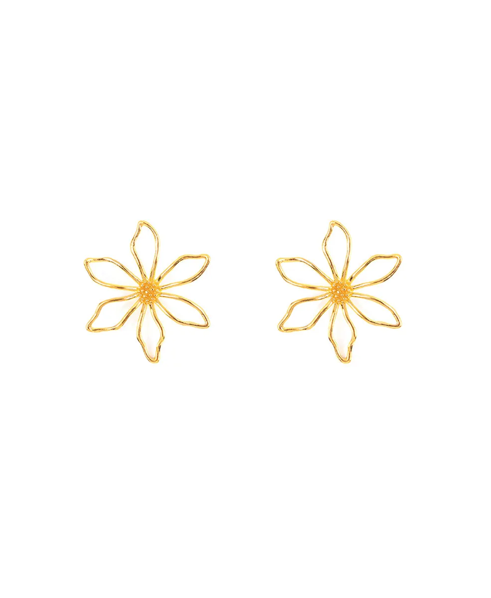 Gumamela Earrings Gold sold by Mais X Frida