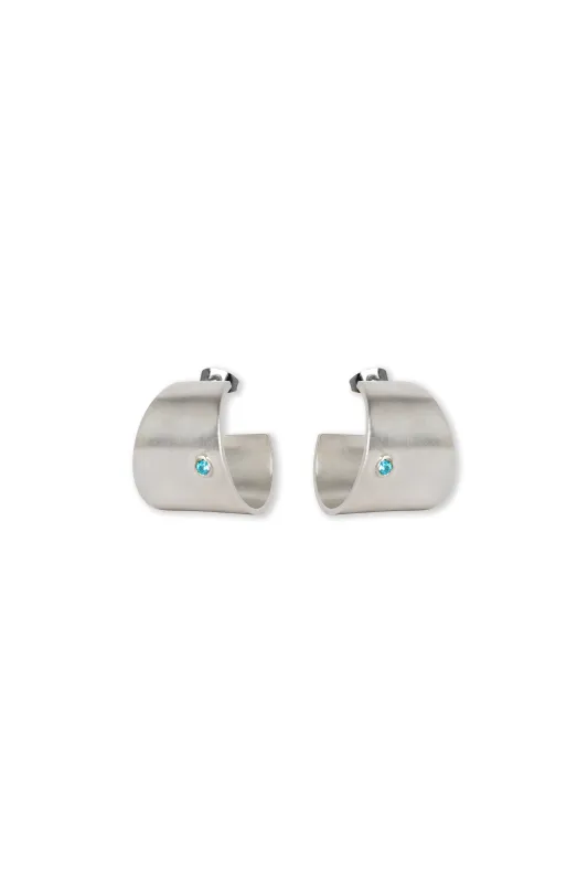 Arlo Earrings Silver made by Mais X Frida
