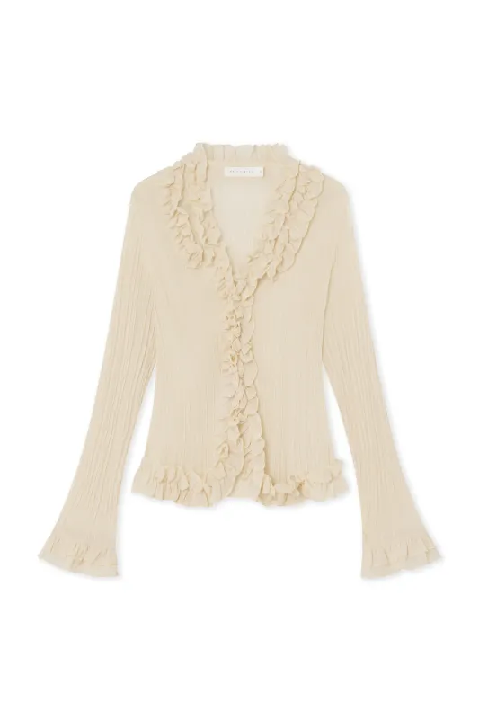 Kara Blouse White made by Mais X Frida