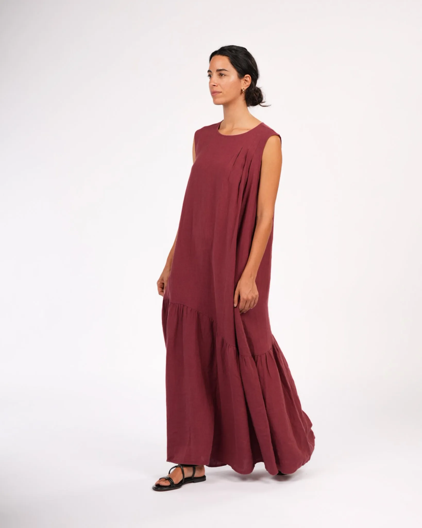 Valérie Linen Maxi Dress sold by Montaigne product image thumbnail 3