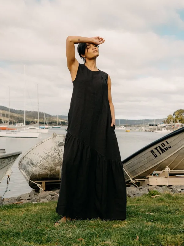 Valérie Linen Maxi Dress made by Montaigne