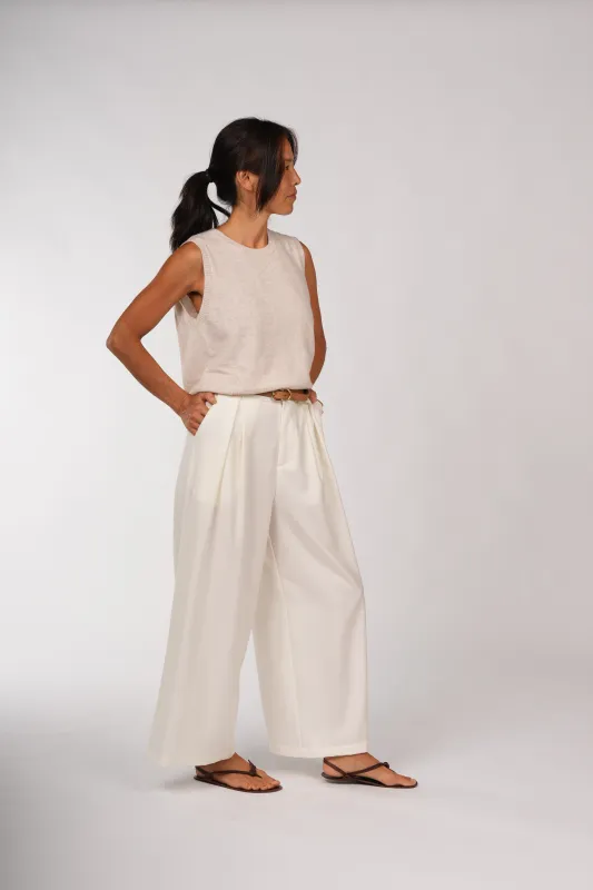 Wool Tailored Trouser Pant made by Montaigne