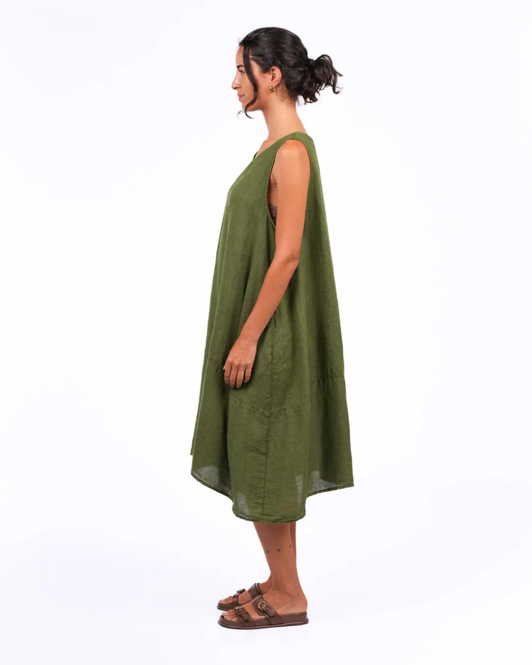 Sara Sleeveless Linen Dress sold by Montaigne product image thumbnail 2