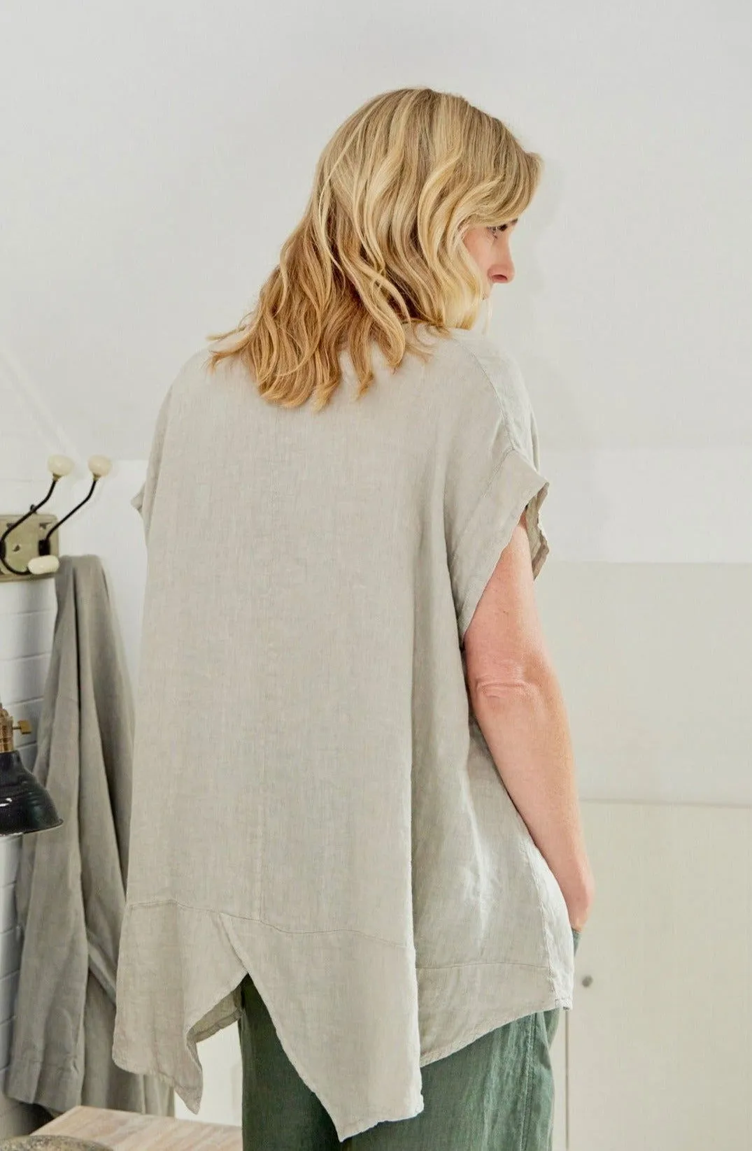 Marcella Linen Button Up Shirt sold by Montaigne product image thumbnail 2