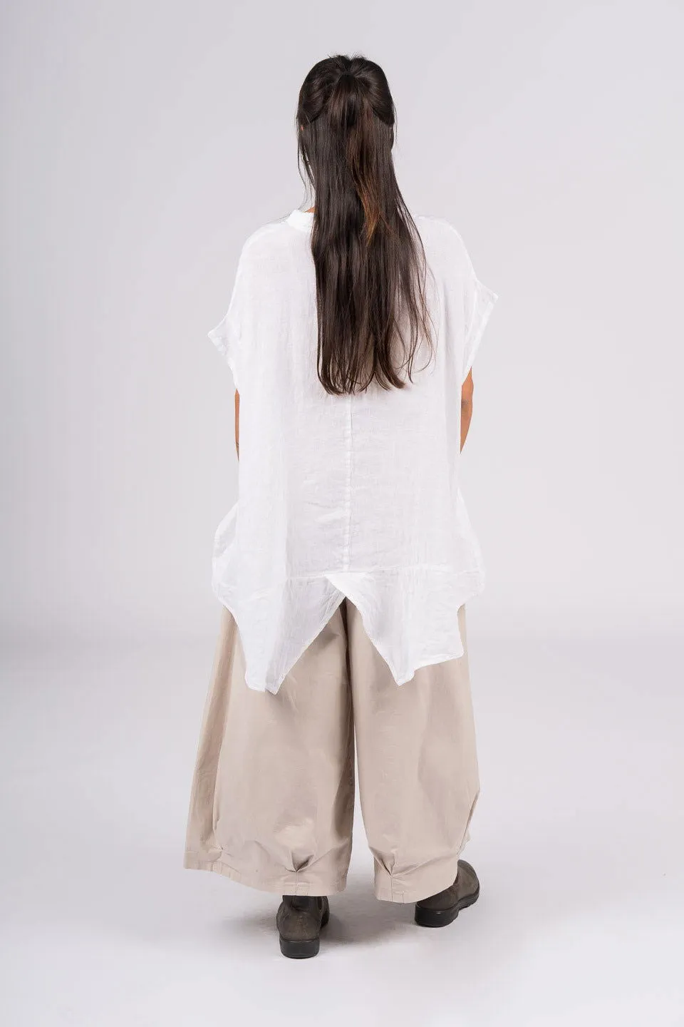 Marcella Linen Button Up Shirt sold by Montaigne product image thumbnail 4