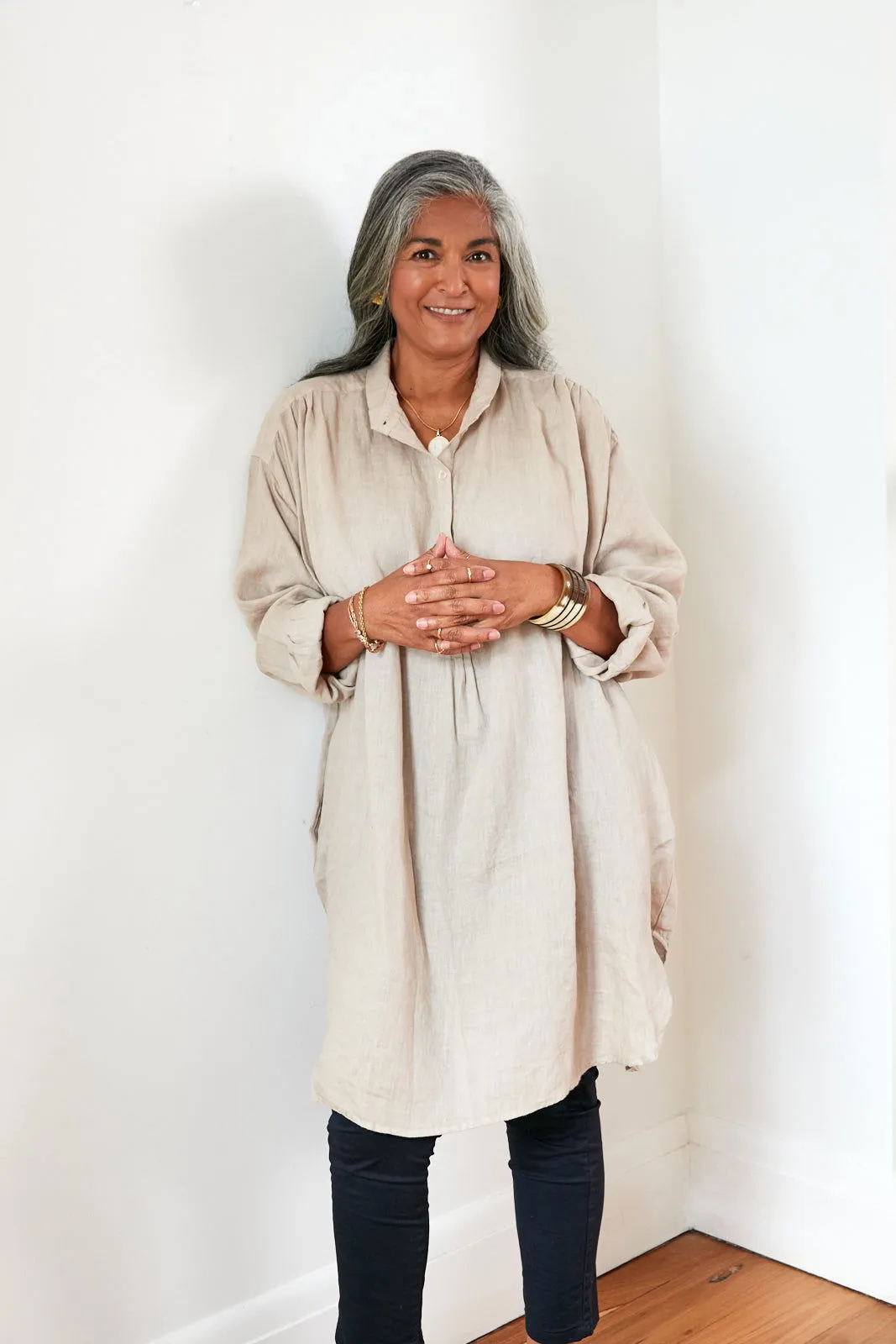 Riviera Long Sleeve Linen Shirt sold by Montaigne product image thumbnail 2