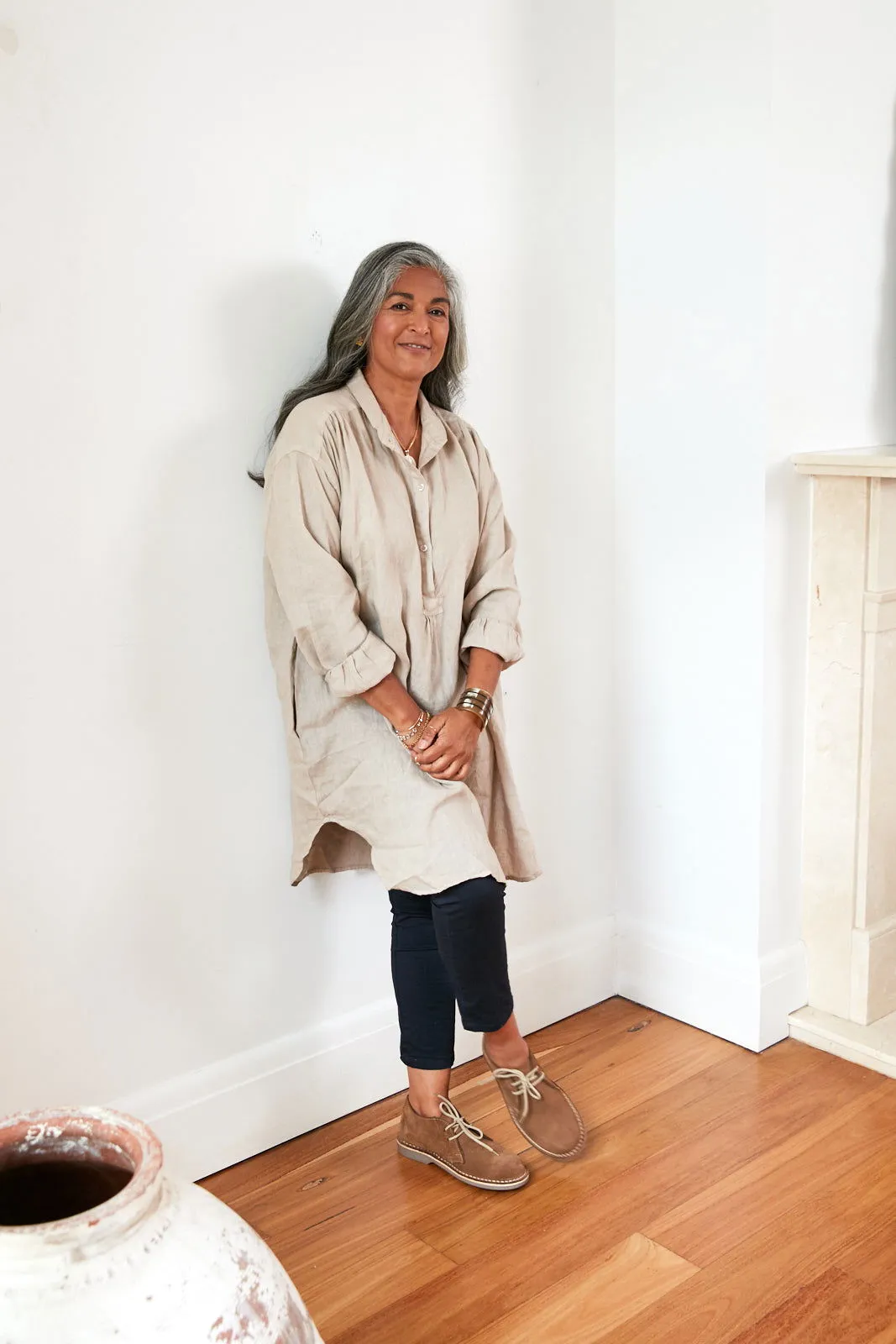 Riviera Long Sleeve Linen Shirt sold by Montaigne