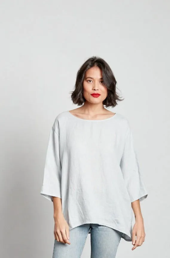 Loose Linen 3/4 Sleeve Top sold by Montaigne product image thumbnail 3