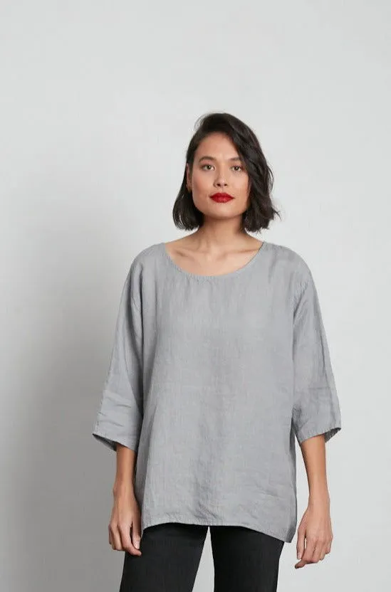 Loose Linen 3/4 Sleeve Top sold by Montaigne product image thumbnail 5