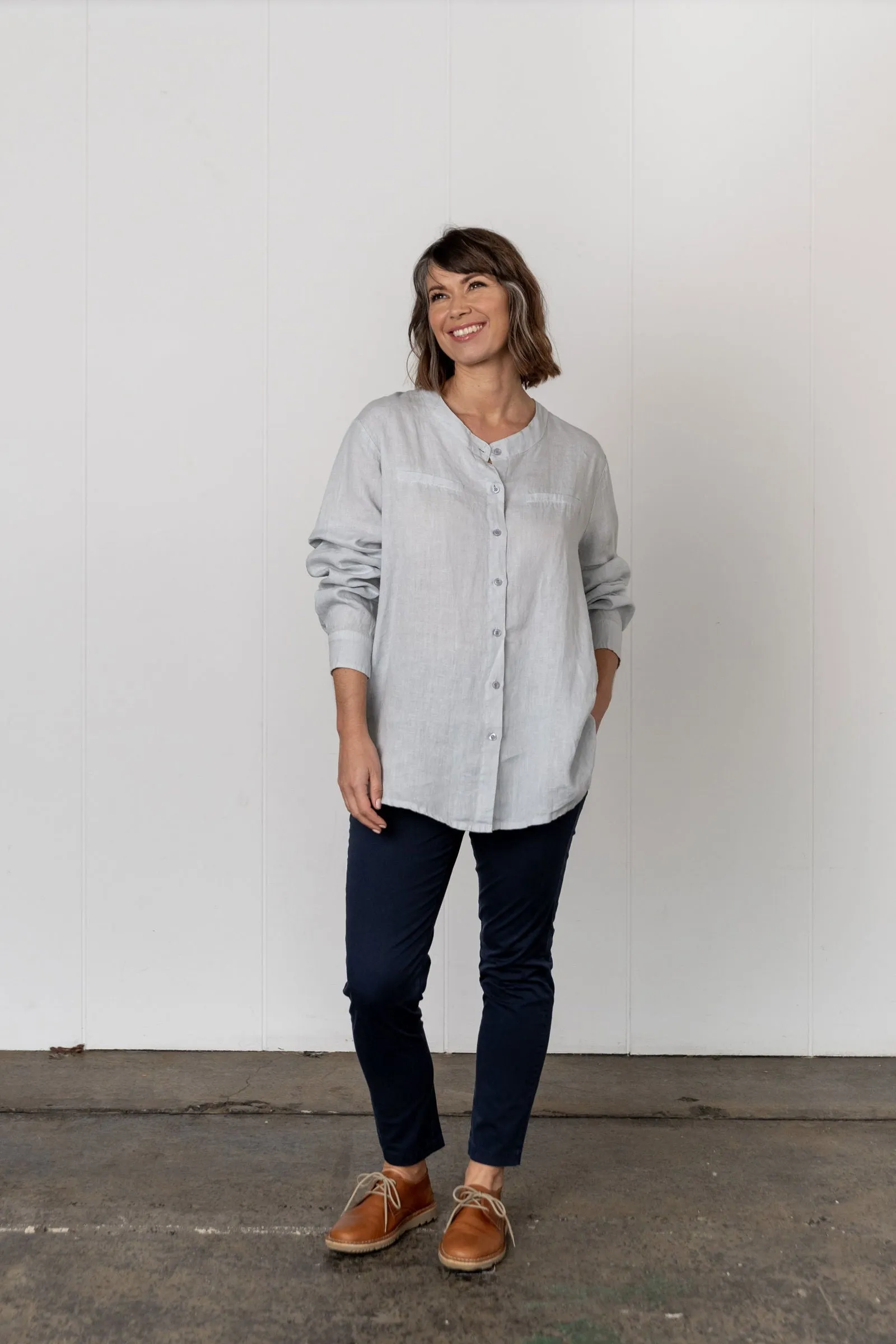 Beauvoir Long Sleeve Linen Shirt sold by Montaigne product image thumbnail 3