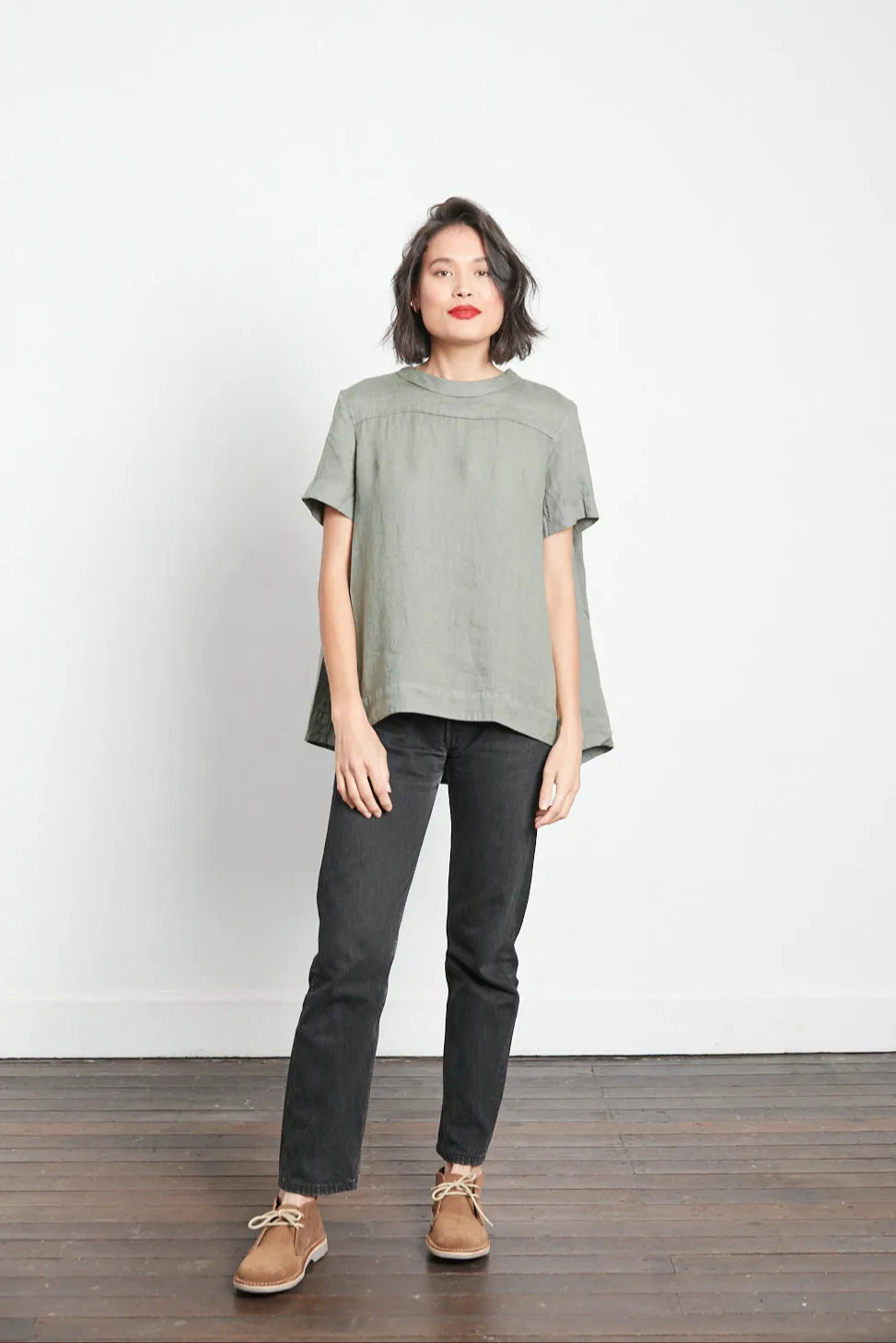 Adéline Linen Swing Top sold by Montaigne