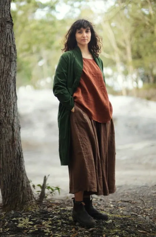 Frederic x Montaigne Pissarro Longline Velvet Coat sold by Montaigne product image thumbnail 4