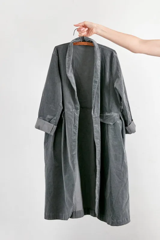 Frederic x Montaigne Pissarro Longline Velvet Coat made by Montaigne