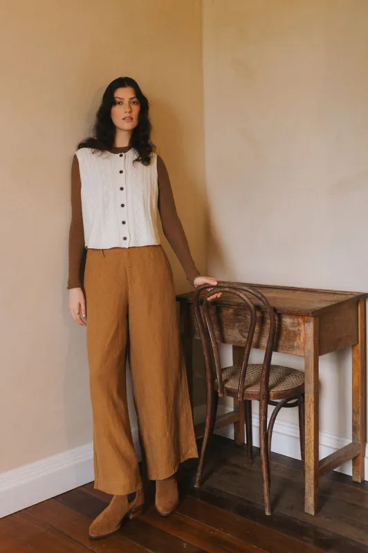 Leroy Pure Linen Trousers made by Montaigne