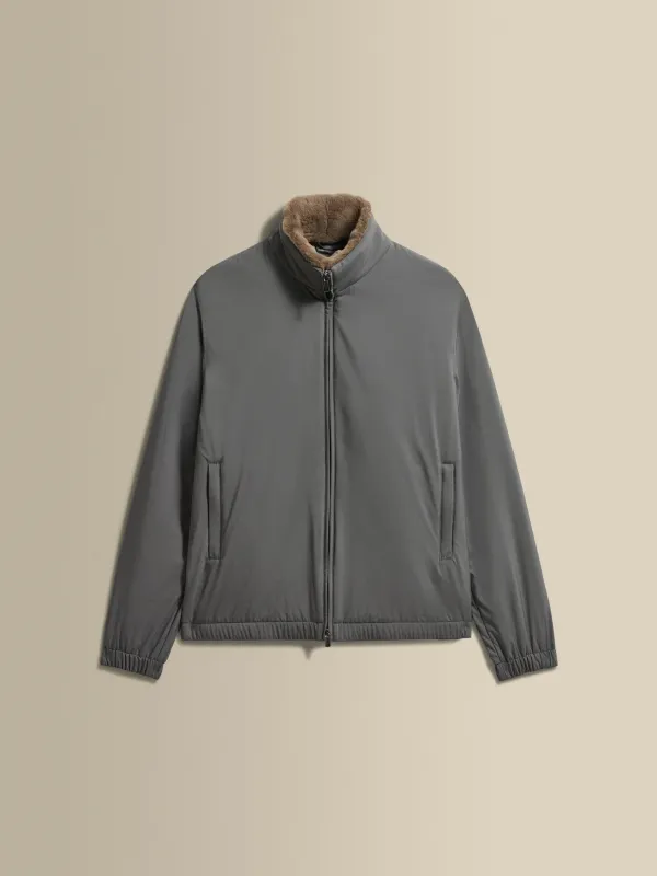 Nylon Cashmere Lined Bomber Jacket sold by Thom Sweeney