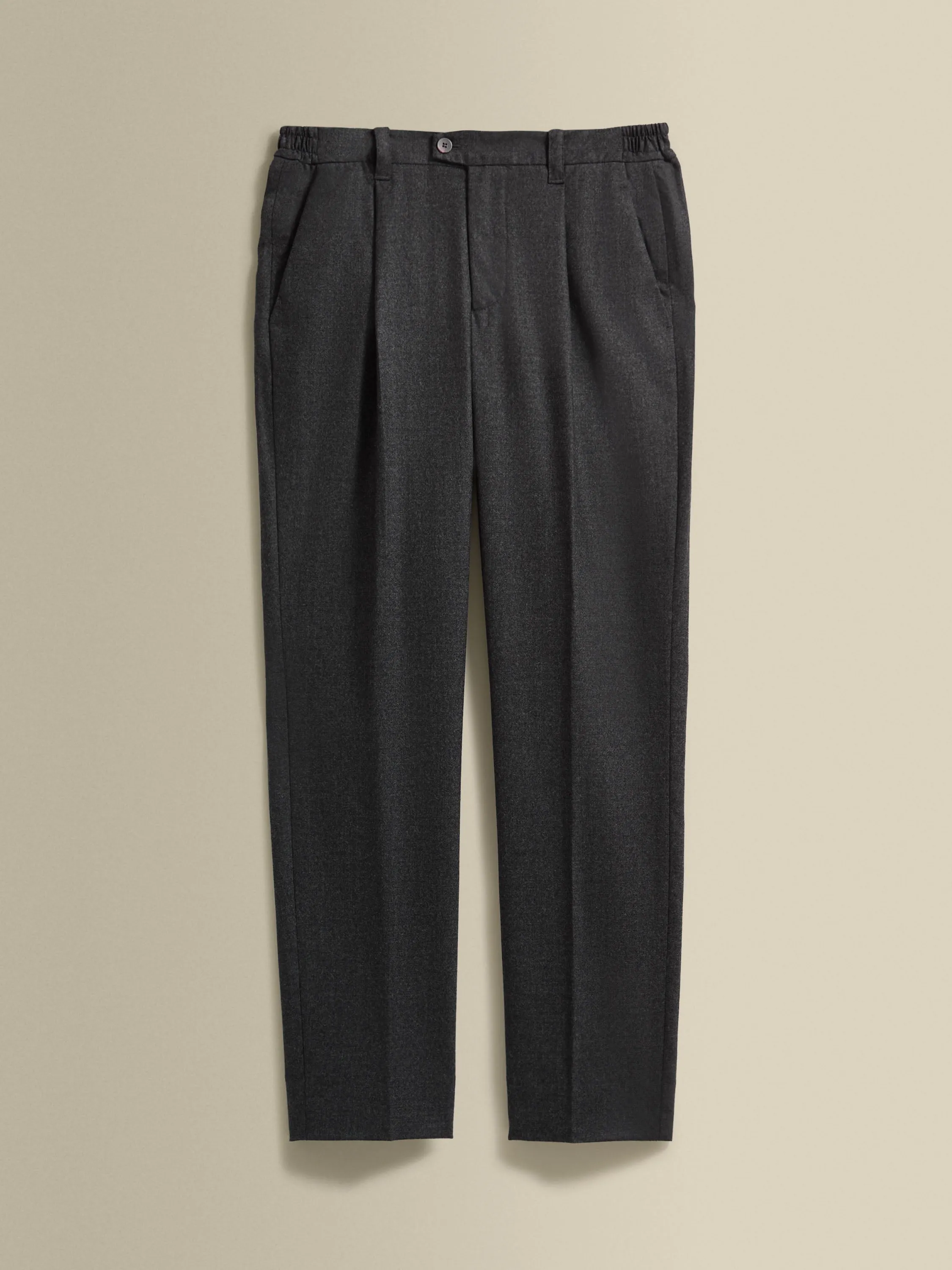 Flannel Single Pleat Elasticated Trousers sold by Thom Sweeney