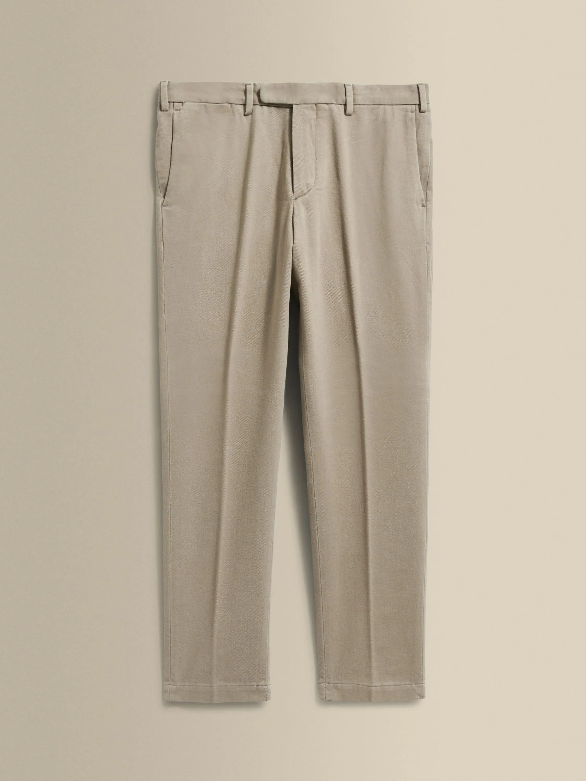 Cotton Twill Flat Front Chinos sold by Thom Sweeney