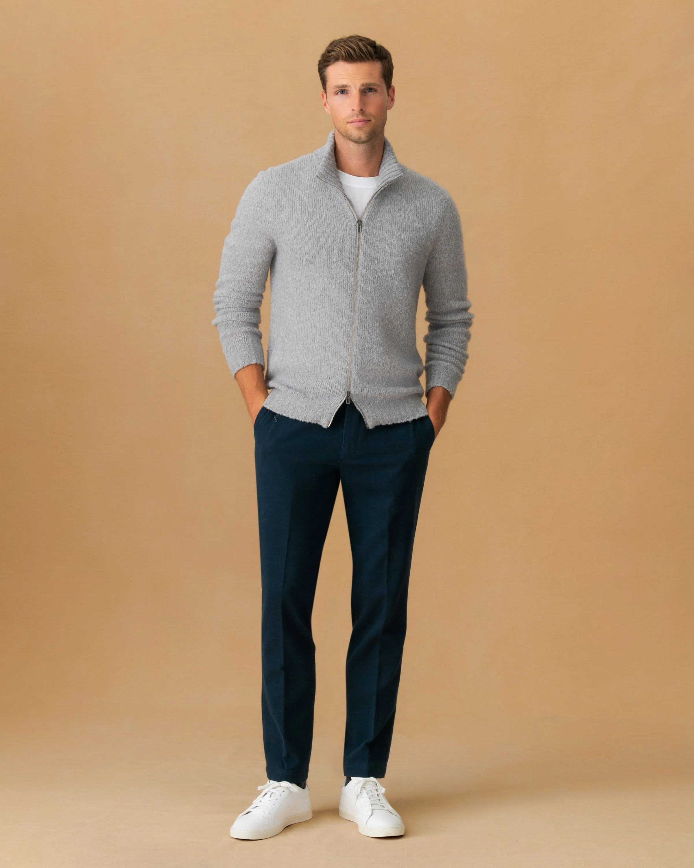 Cotton Twill Flat Front Chinos sold by Thom Sweeney product image thumbnail 3