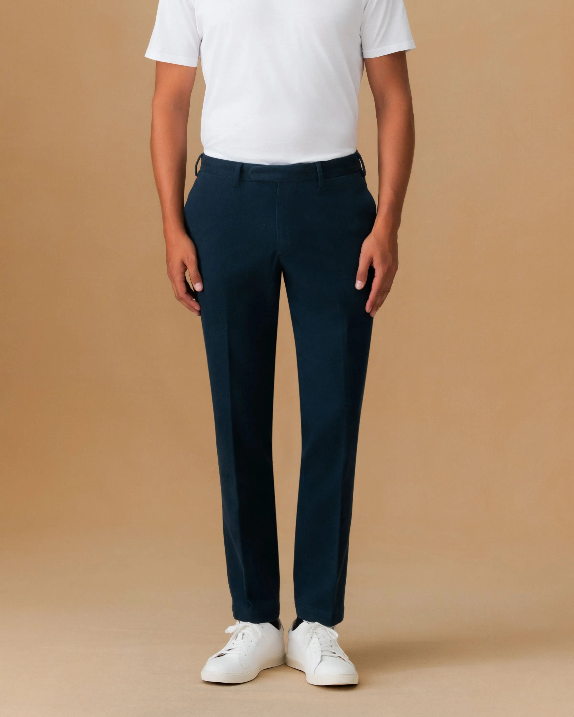 Cotton Twill Flat Front Chinos sold by Thom Sweeney product image thumbnail 2