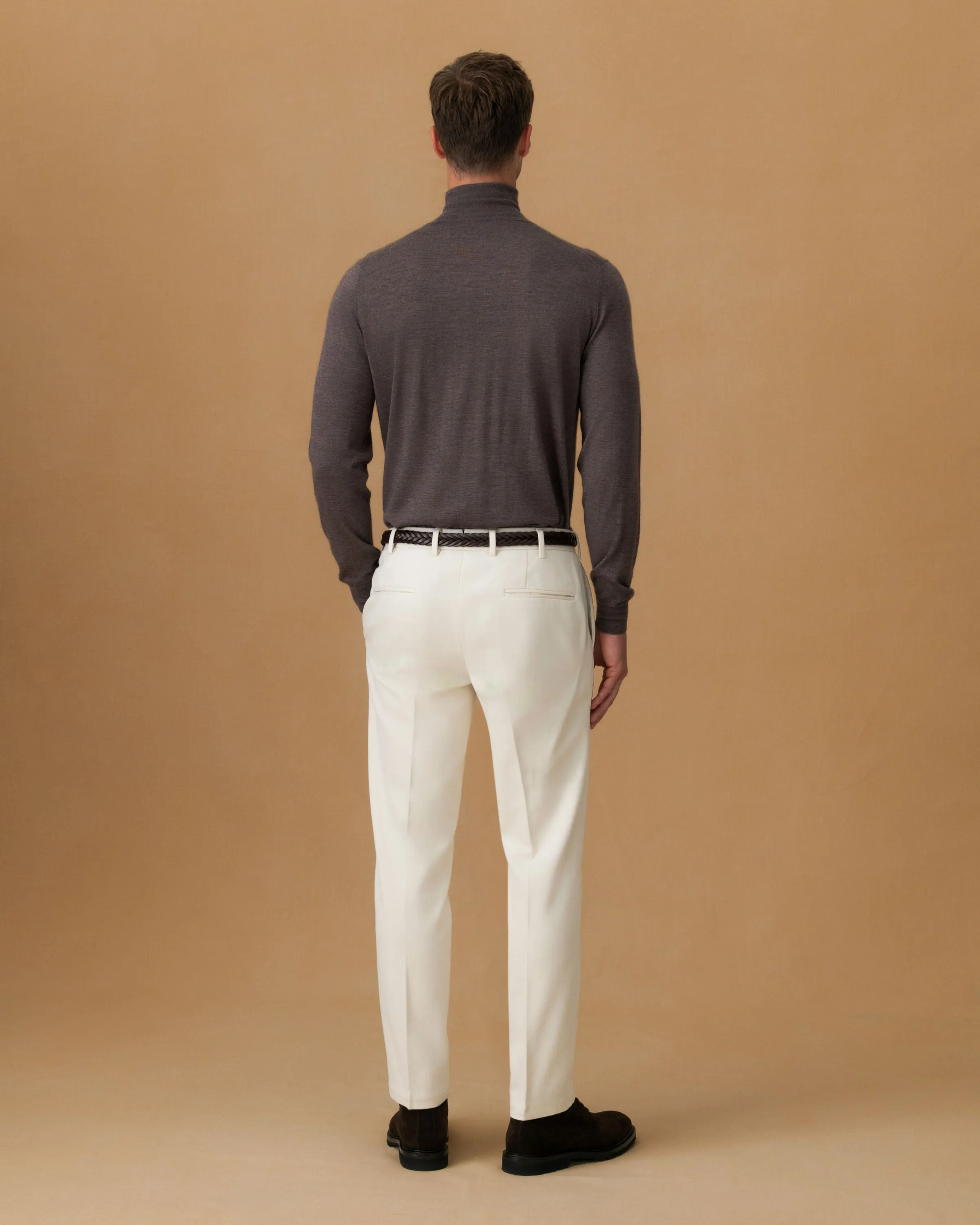 Cotton Twill Flat Front Chinos sold by Thom Sweeney product image thumbnail 5