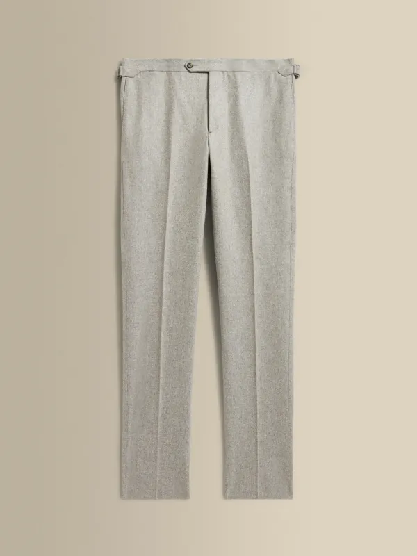 Virgin Wool Flat Front Tailored Trousers sold by Thom Sweeney