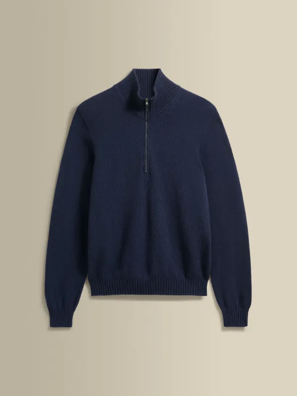 Cashmere Half-Zip Mock Neck Sweater sold by Thom Sweeney