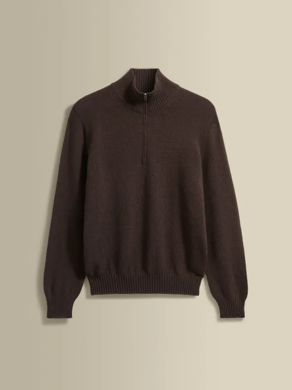 Cashmere Half-Zip Mock Neck Sweater sold by Thom Sweeney