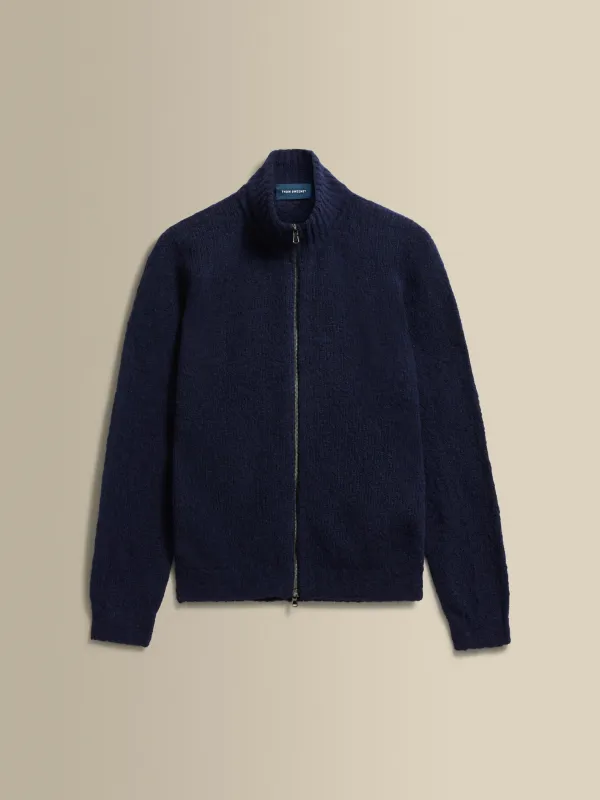 Felted Wool Cashmere Zip-Through Sweater sold by Thom Sweeney