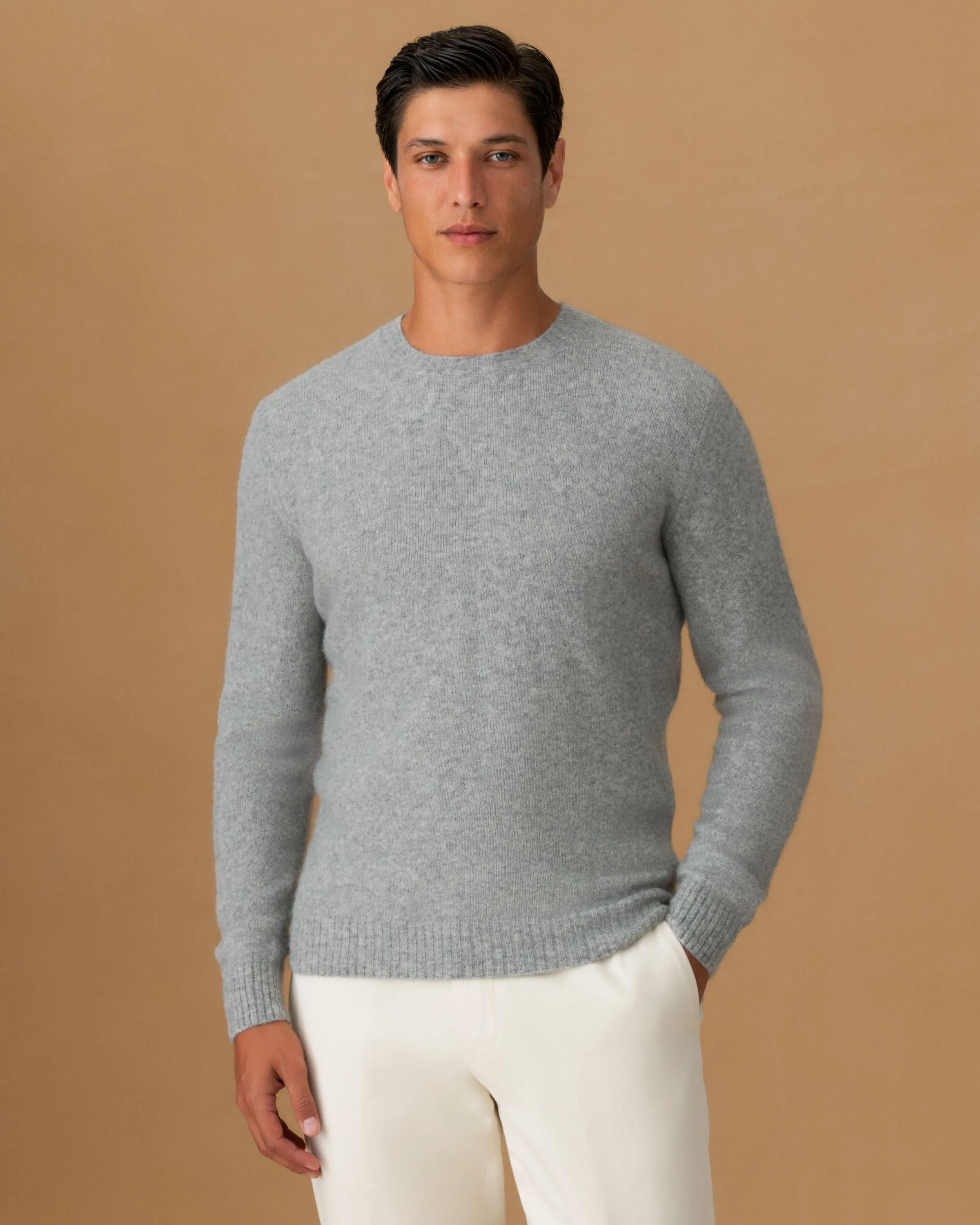 Brushed Cashmere Silk Crew Neck Sweater sold by Thom Sweeney product image thumbnail 2