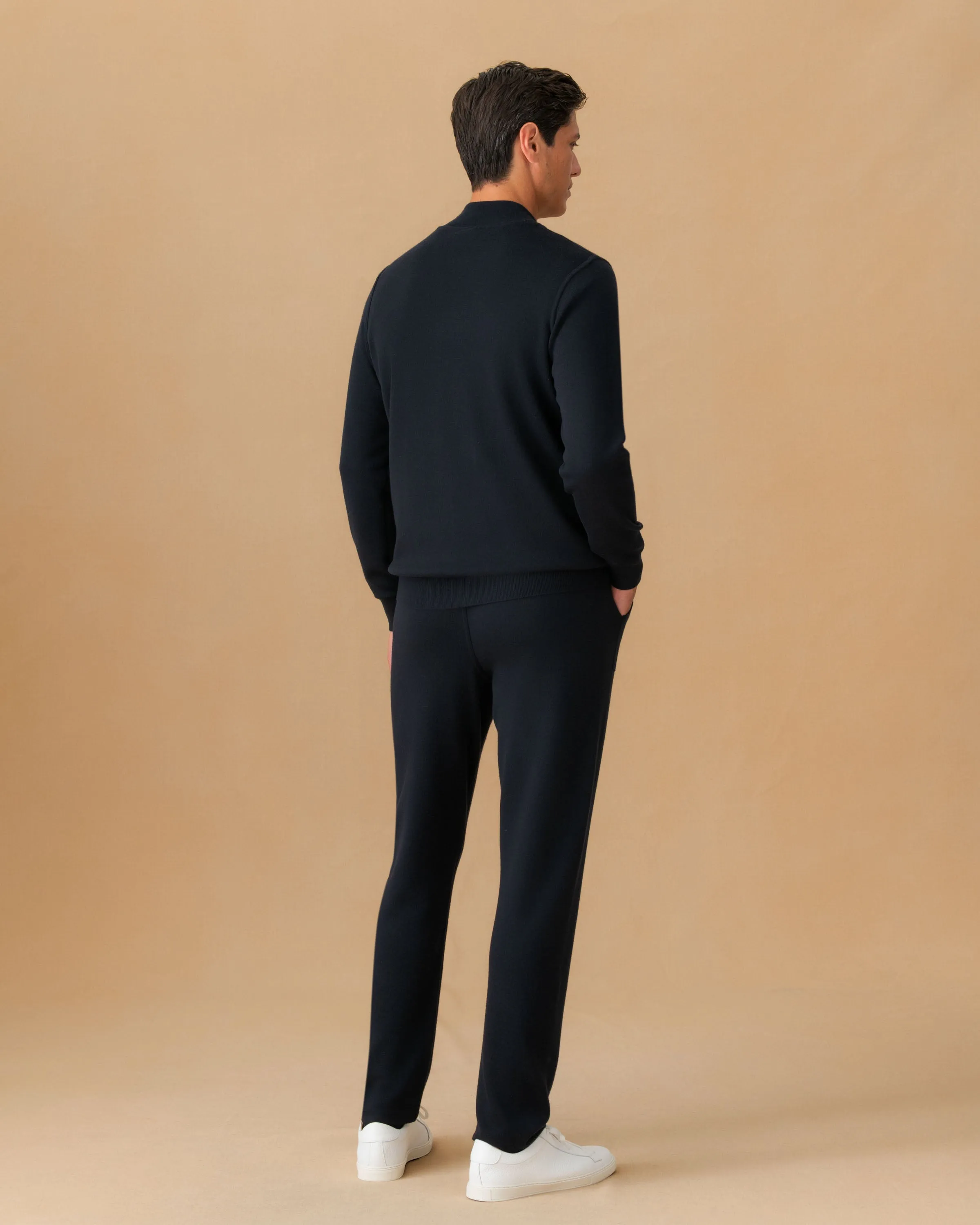 Virgin Wool Zip-Through Knit Bomber sold by Thom Sweeney product image thumbnail 5