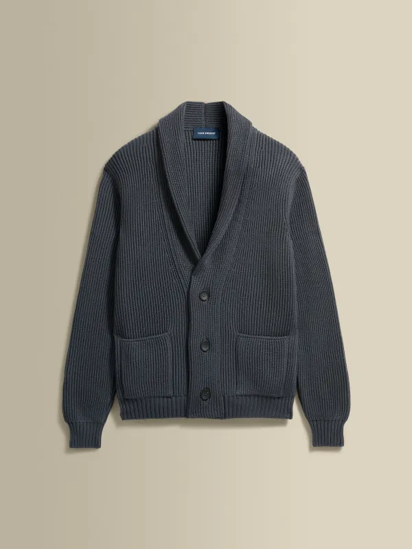 Virgin Wool Single Breasted Shawl Cardigan sold by Thom Sweeney
