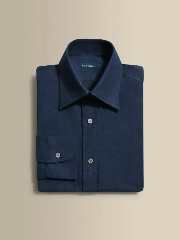 Flannel Point Collar Shirt made by Thom Sweeney