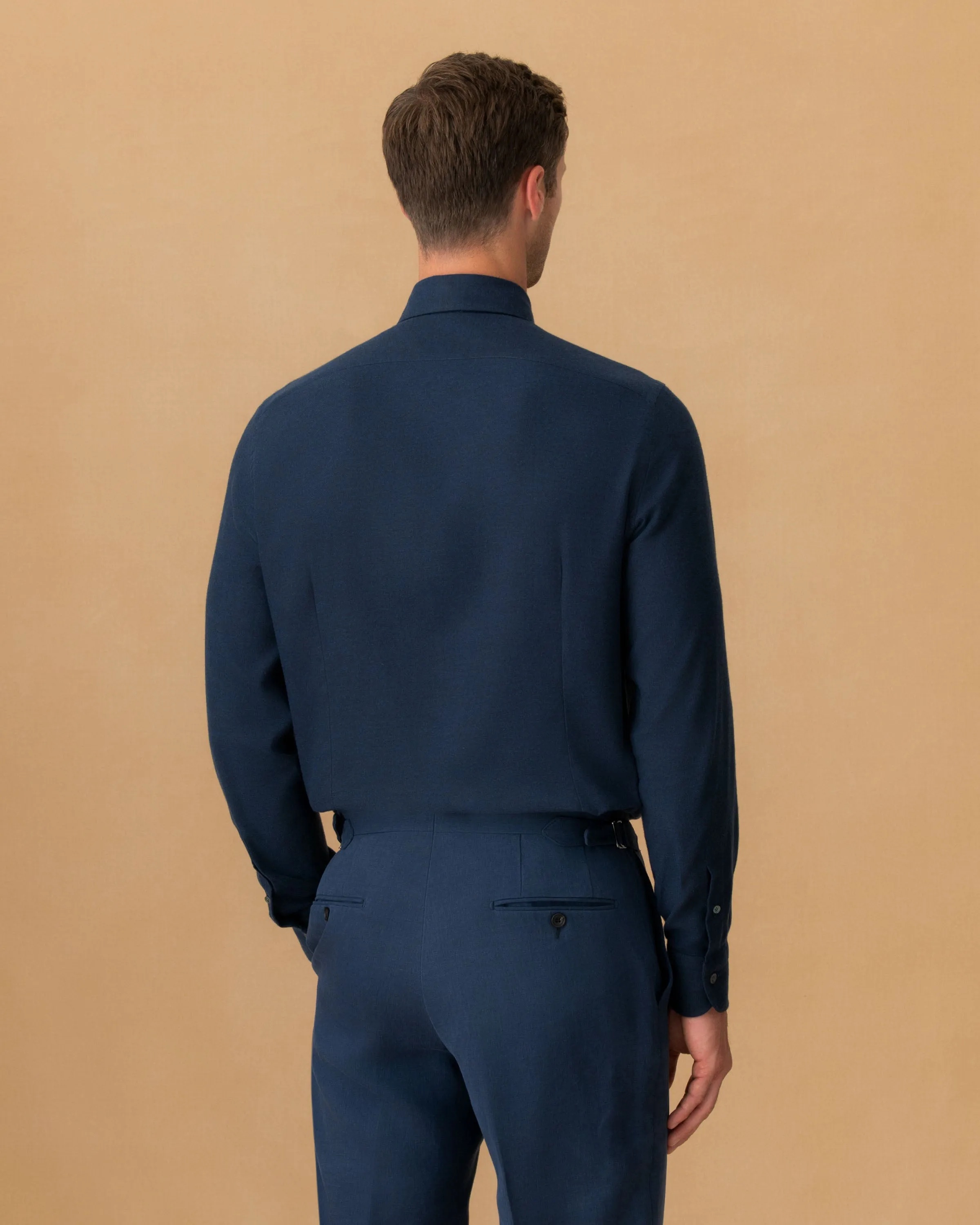 Flannel Point Collar Shirt sold by Thom Sweeney product image thumbnail 5