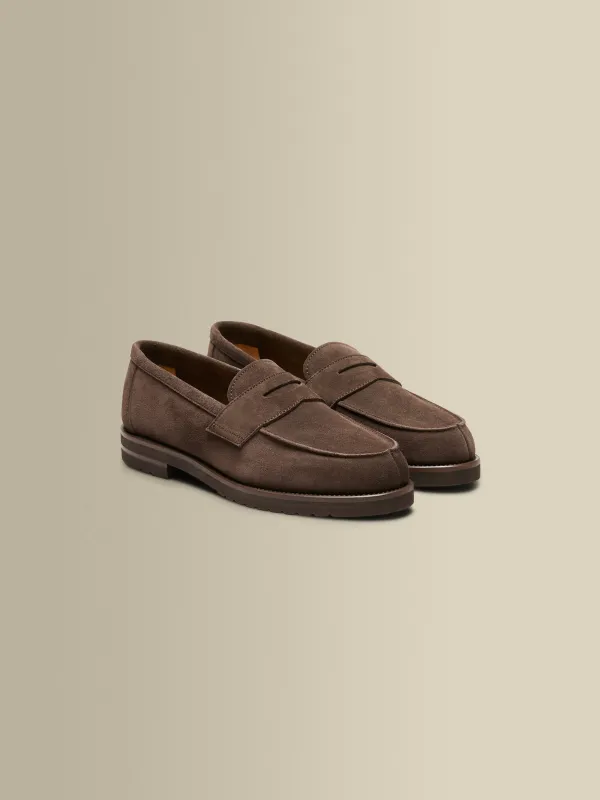 Suede Penny Loafer Shoes sold by Thom Sweeney