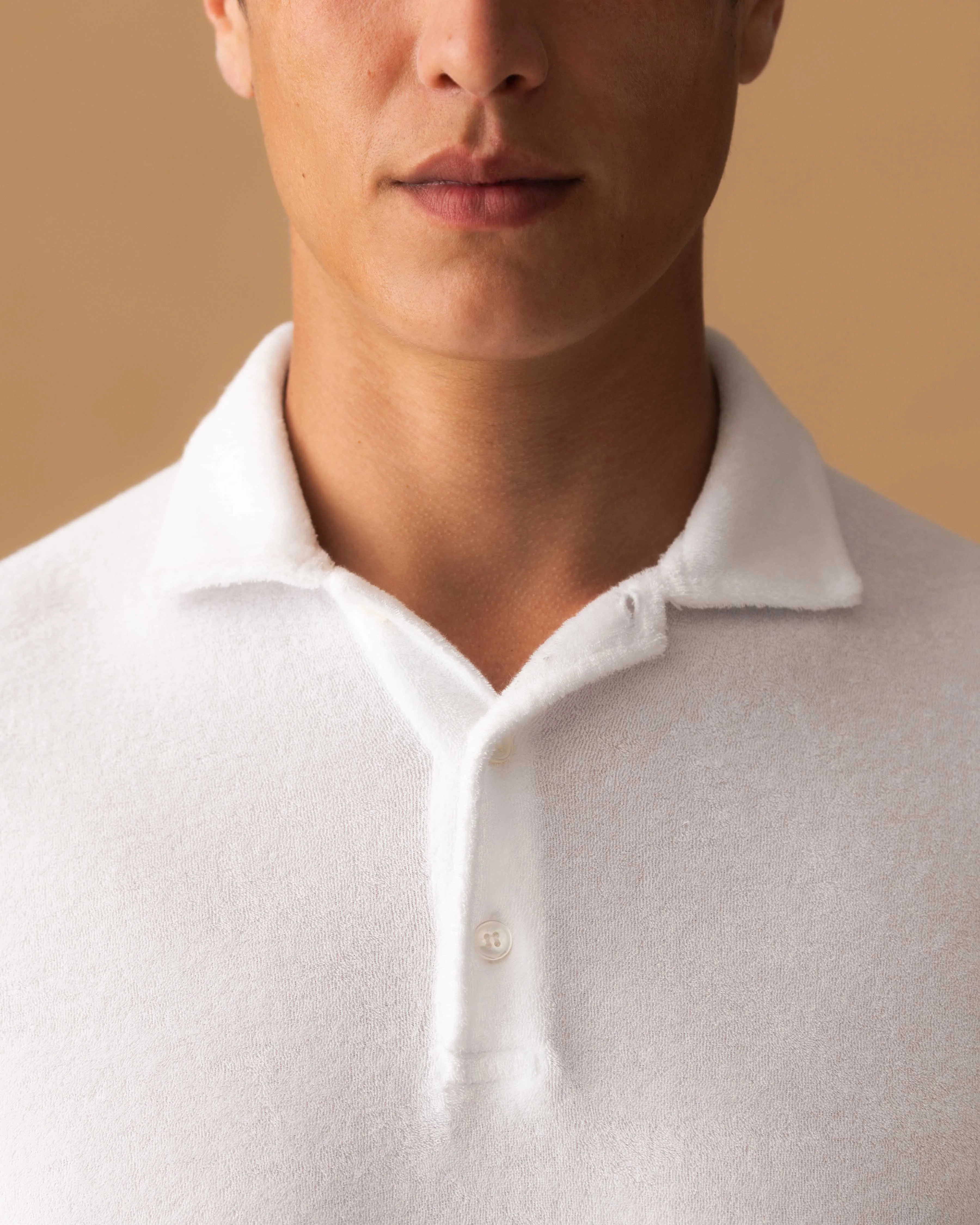 Terry Cotton Polo Shirt sold by Thom Sweeney product image thumbnail 4