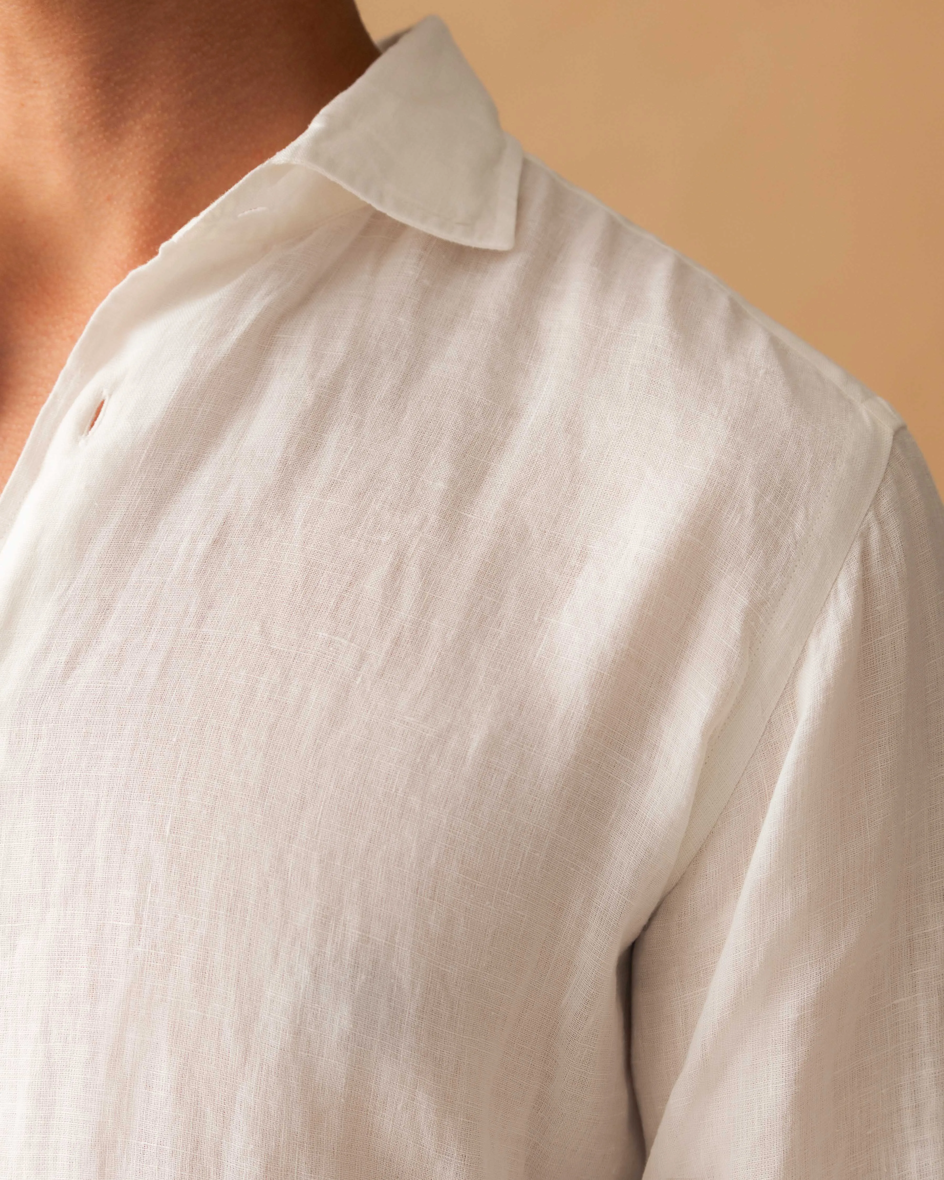 Linen Cutaway Collar Shirt sold by Thom Sweeney product image thumbnail 4