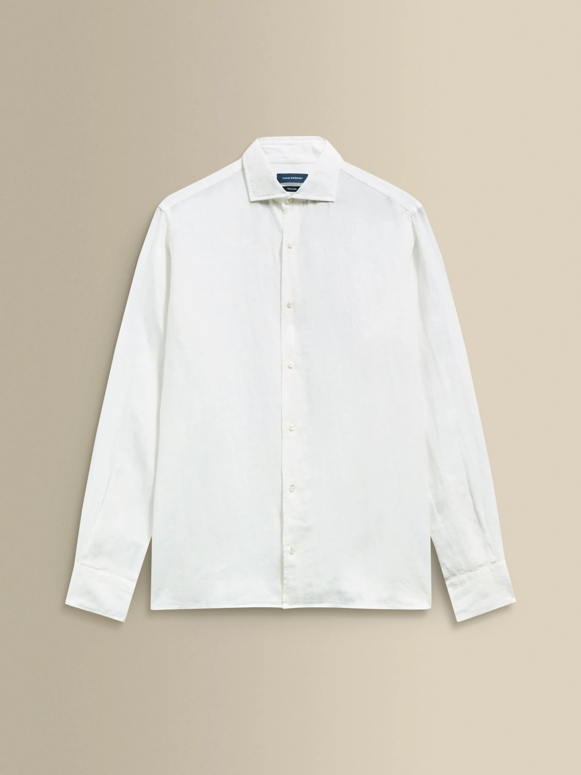 Linen Cutaway Collar Shirt sold by Thom Sweeney