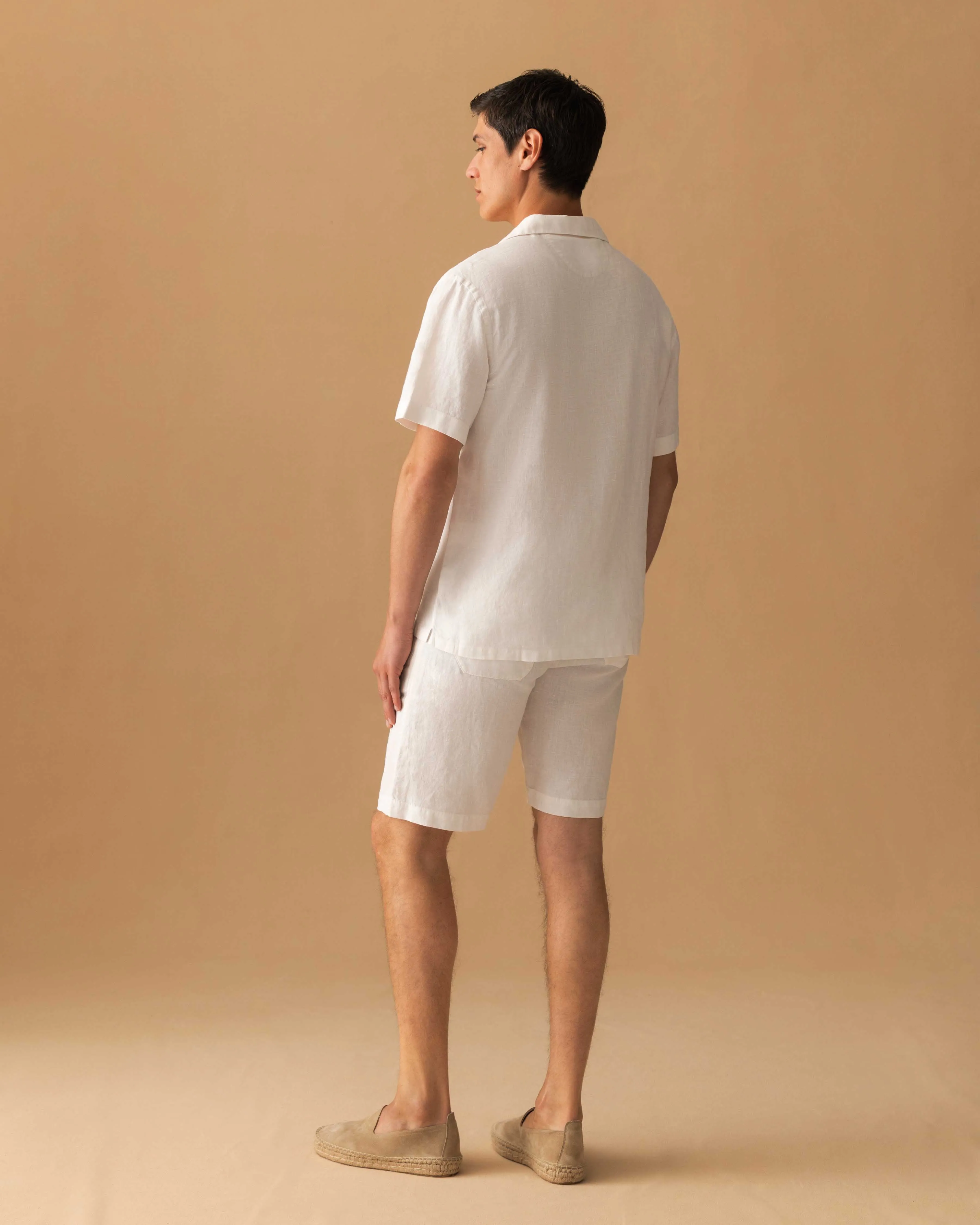 Linen Drawstring Shorts sold by Thom Sweeney product image thumbnail 4