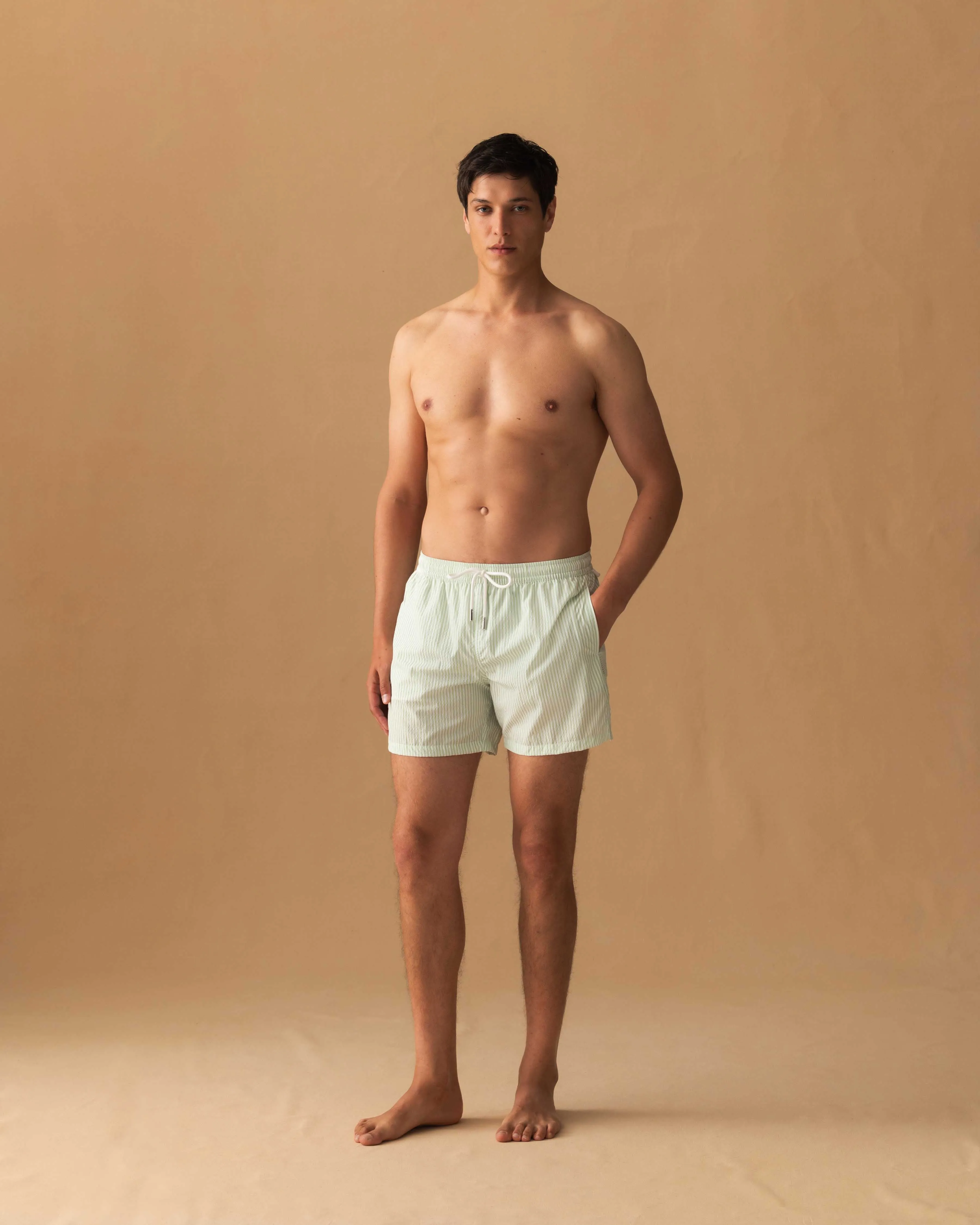 Nylon Mid Length Swim Shorts sold by Thom Sweeney product image thumbnail 2