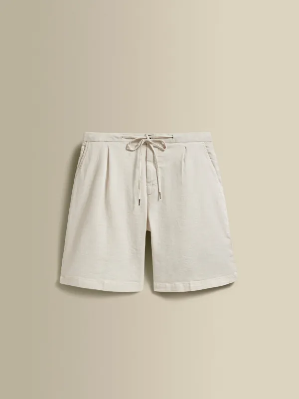 Linen Jersey Pleated Shorts sold by Thom Sweeney