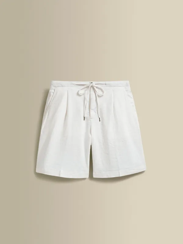 Linen Jersey Pleated Shorts sold by Thom Sweeney