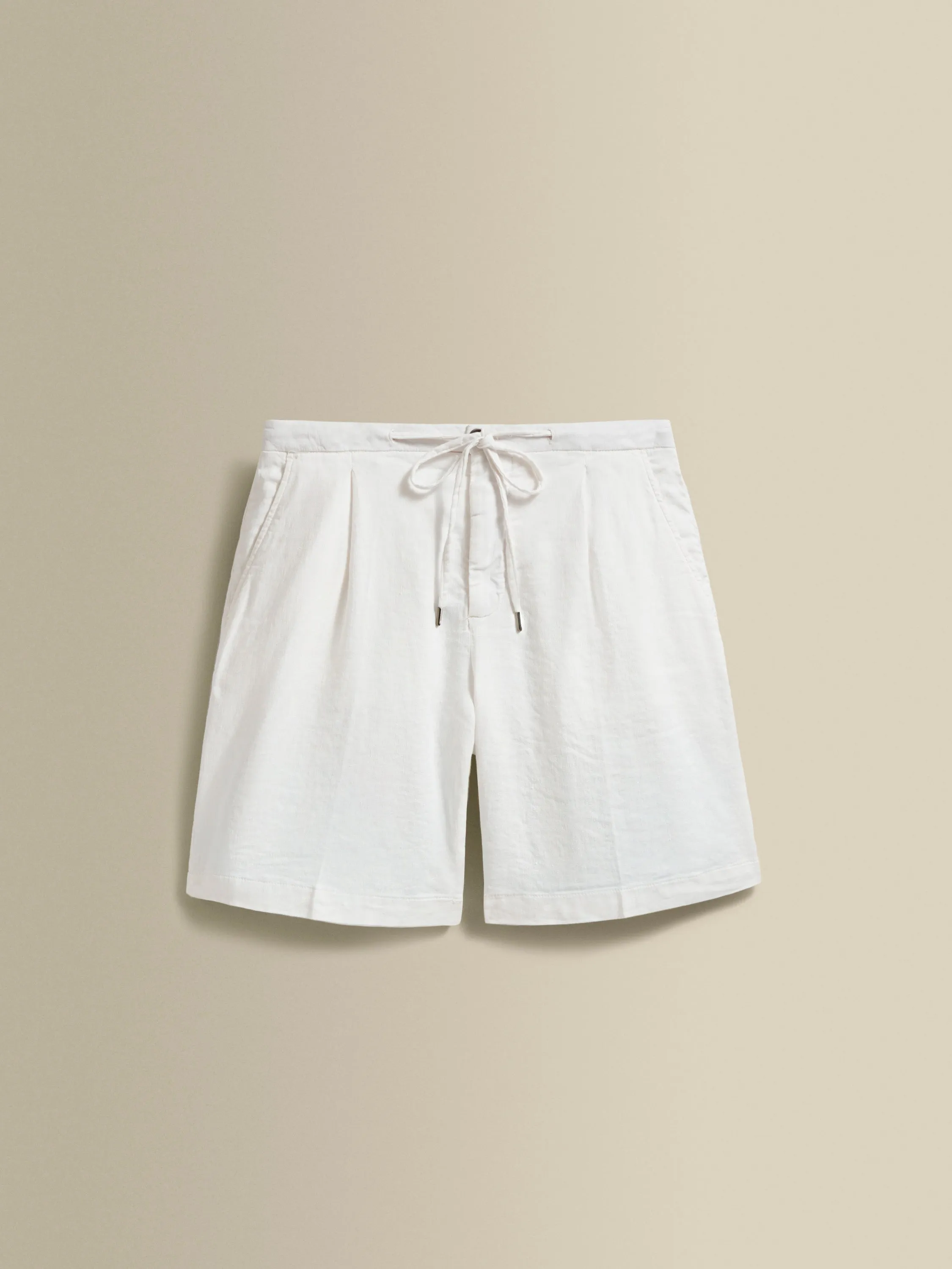 Linen Jersey Pleated Shorts sold by Thom Sweeney