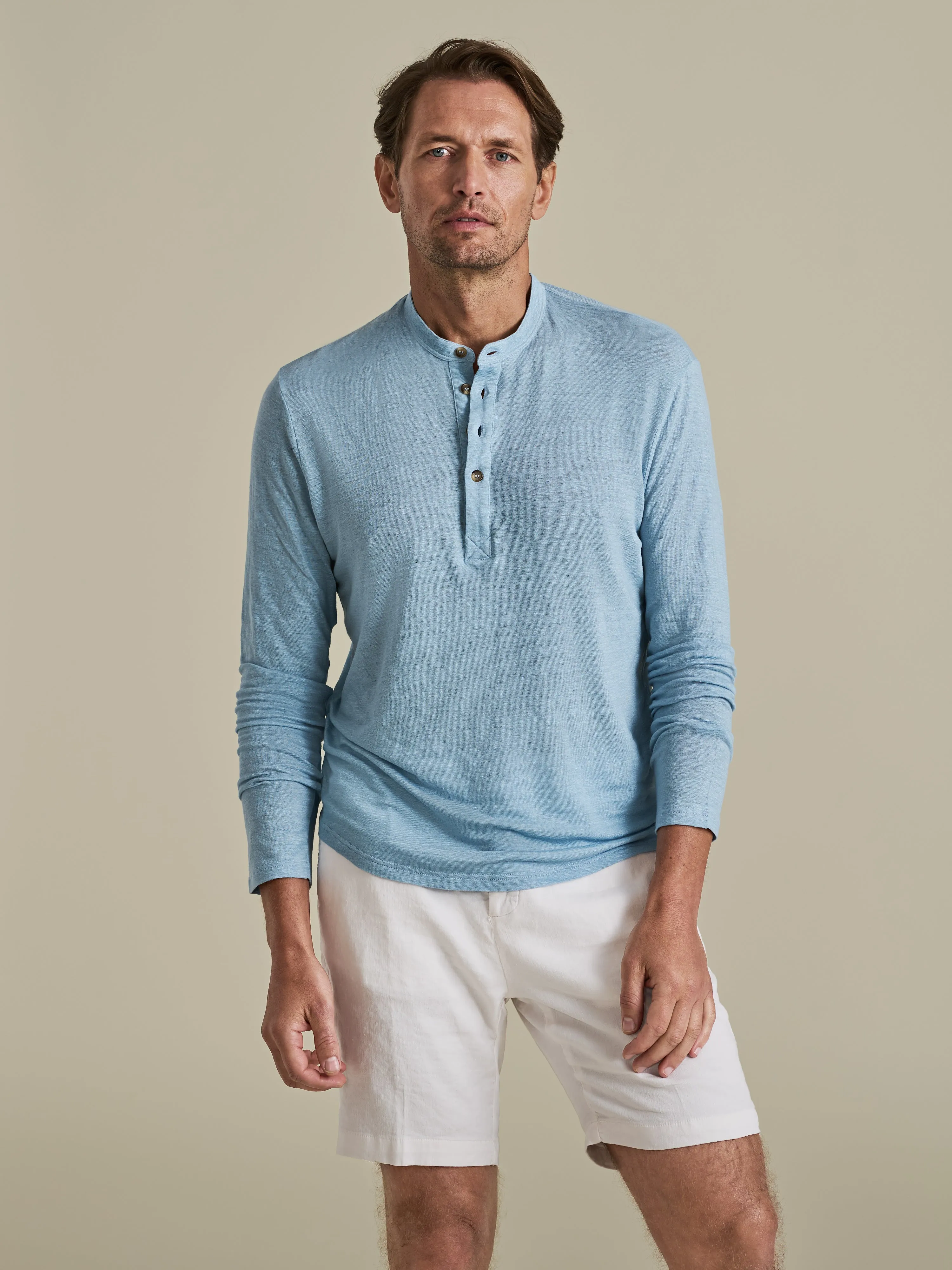 Linen Jersey Pleated Shorts sold by Thom Sweeney product image thumbnail 2