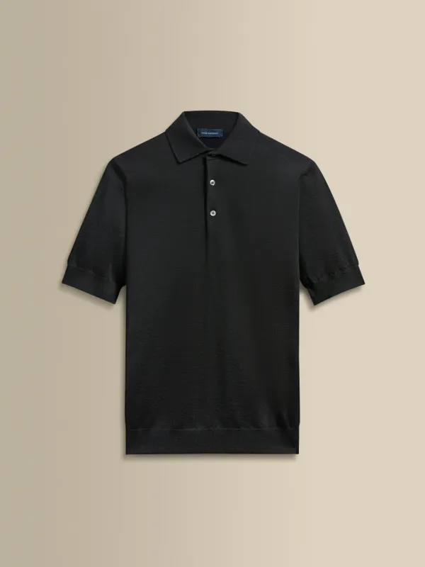 Cashmere Silk Polo Shirt made by Thom Sweeney
