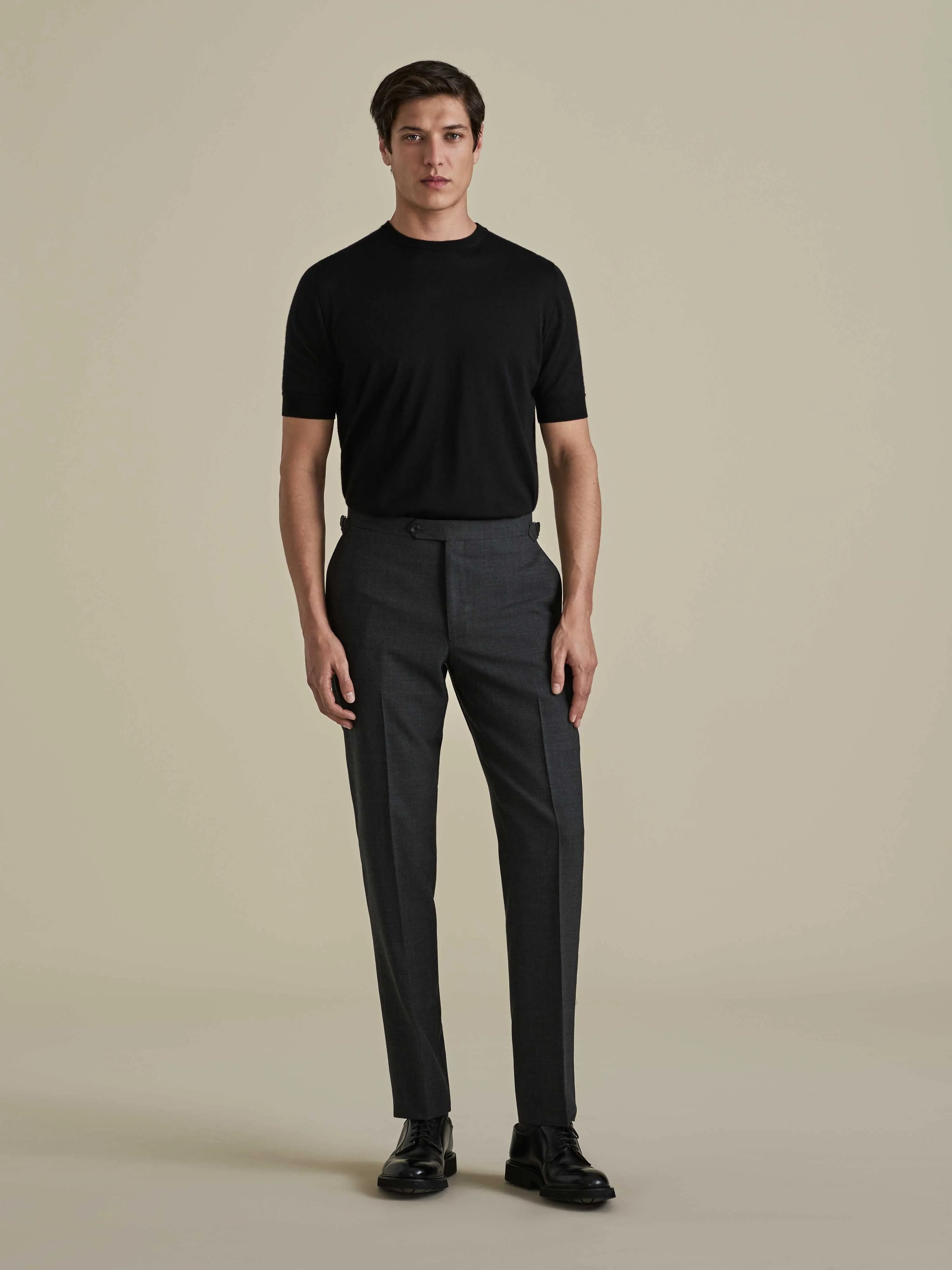 Cashmere Silk Ribbed T-Shirt sold by Thom Sweeney product image thumbnail 3