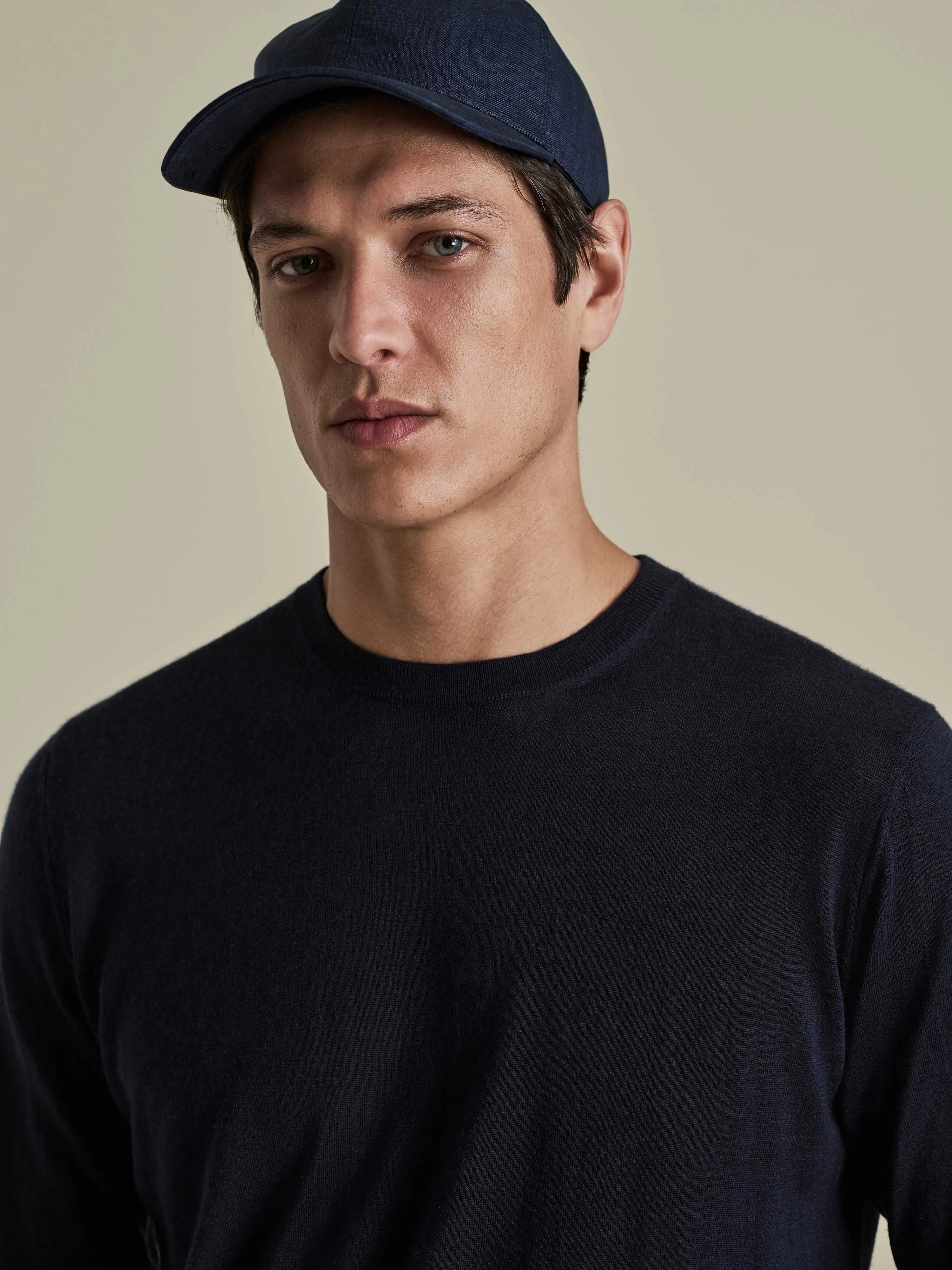 Cashmere Silk Ribbed Long Sleeve T-Shirt sold by Thom Sweeney product image thumbnail 4